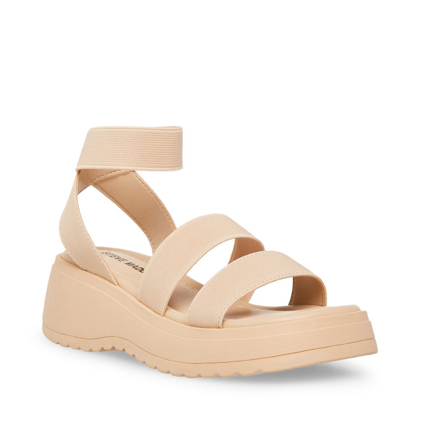 Steve Madden Jsammie Natural Platåsandaler Barn Lyse Brune | PUMOQ2130