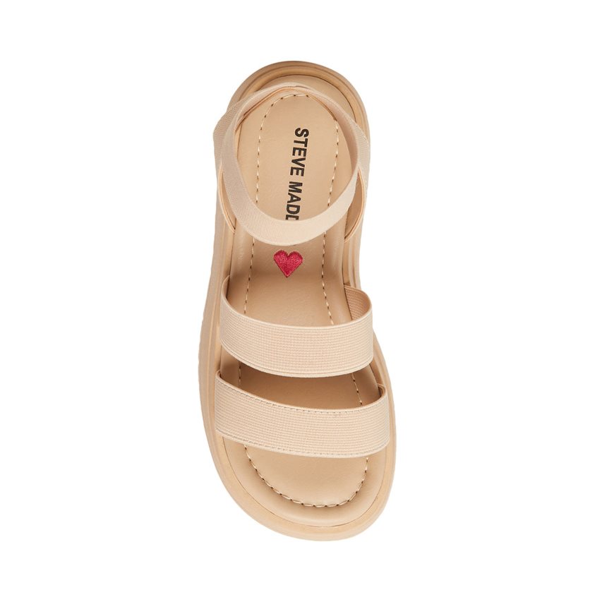 Steve Madden Jsammie Natural Platåsandaler Barn Lyse Brune | PUMOQ2130