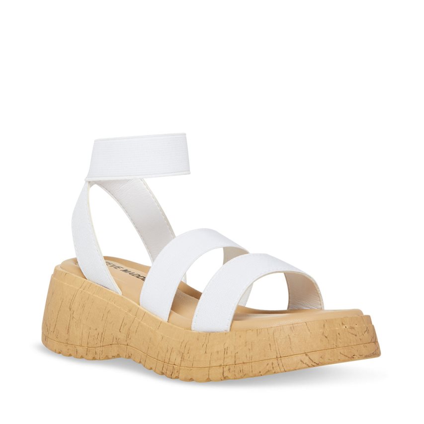 Steve Madden Jsammie Platåsandaler Barn Hvite | ORQUX3914