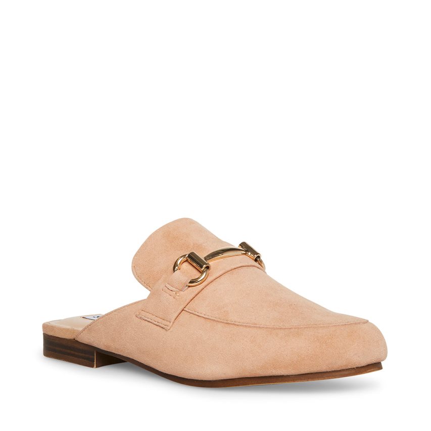 Steve Madden Kandi Camel Semsket Skinn Mules Sko Dame Beige | AKGMY0873