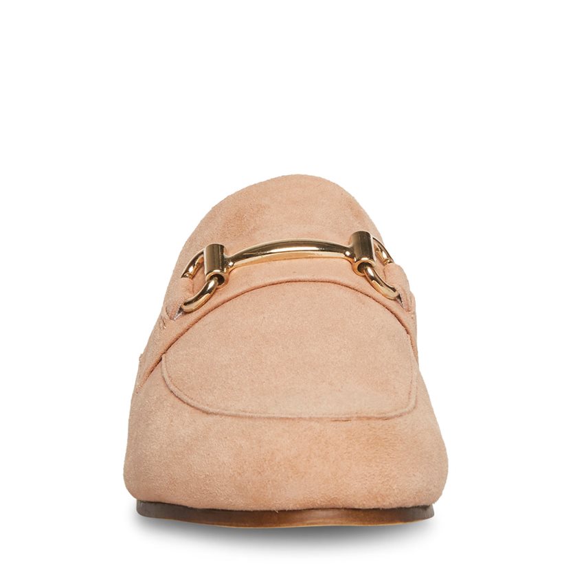 Steve Madden Kandi Camel Semsket Skinn Mules Sko Dame Beige | AKGMY0873