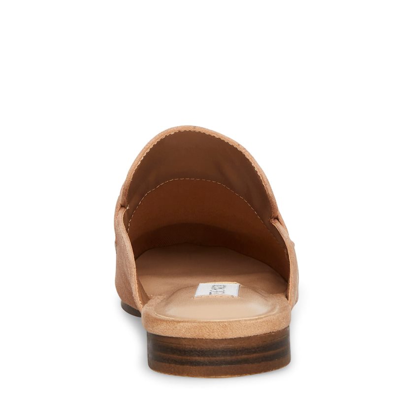 Steve Madden Kandi Camel Semsket Skinn Mules Sko Dame Beige | AKGMY0873