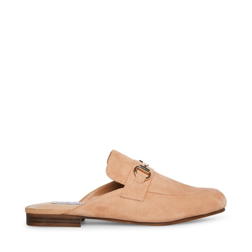 Steve Madden Kandi Camel Semsket Skinn Mules Sko Dame Beige | AKGMY0873