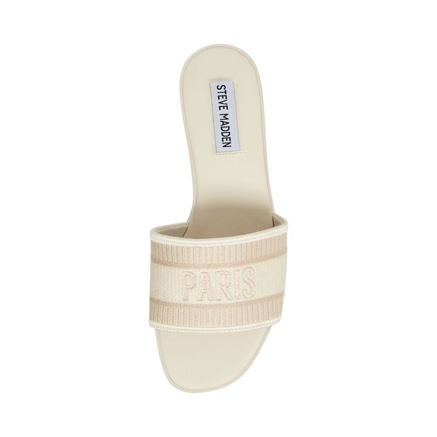 Steve Madden Knox Badesandaler Dame Beige | GQFUB0659