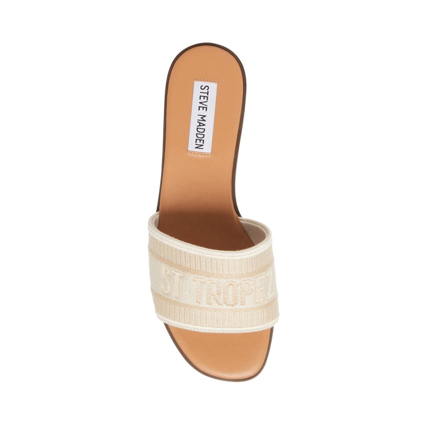 Steve Madden Knox Badesandaler Dame Beige | ODRHX0816