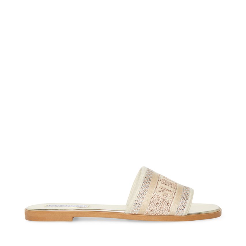 Steve Madden Knox-r Badesandaler Dame Gull | GCFOI9617