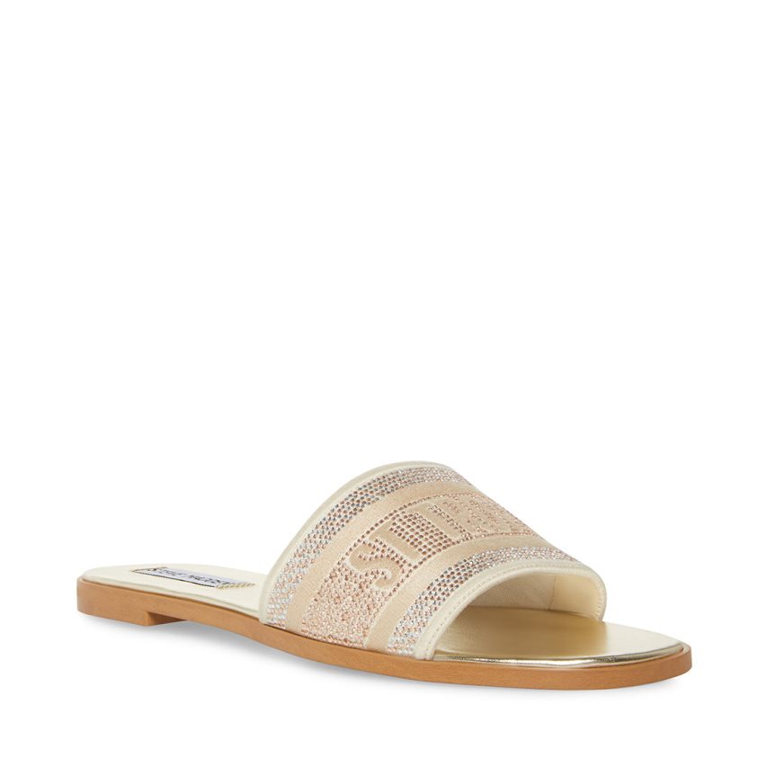 Steve Madden Knox-r Badesandaler Dame Gull | GCFOI9617