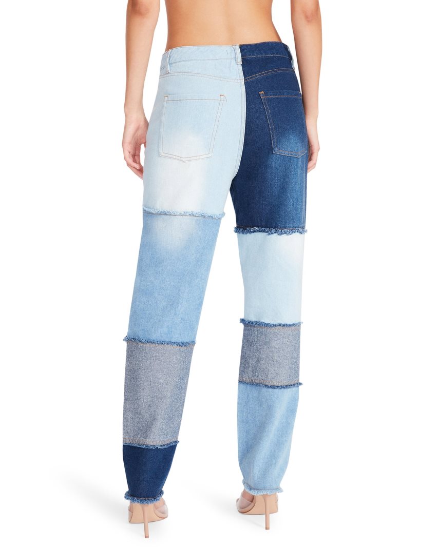 Steve Madden Kylie Denim Fabric Bukse Dame Blå | FGCYS9021