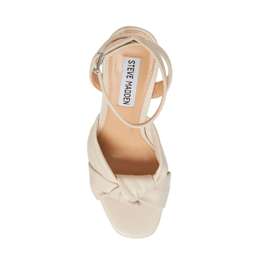 Steve Madden Lala Sandaler med Hæl Dame Beige | VQAMH8046