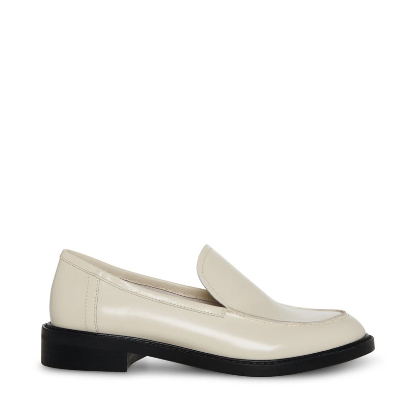 Steve Madden Larusso Lær Loafers Dame Beige | AXRZL2804