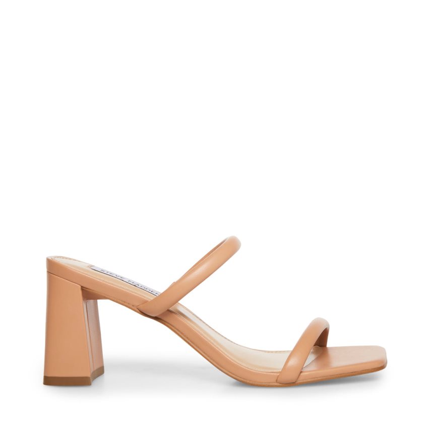 Steve Madden Lilah Sandaler med Hæl Dame Lyse Brune | LRWZK8376