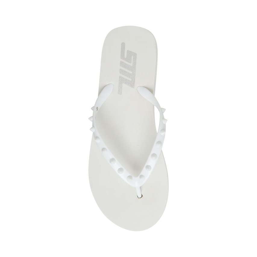 Steve Madden Lumi Flip Flops Dame Hvite | PHBFY3045