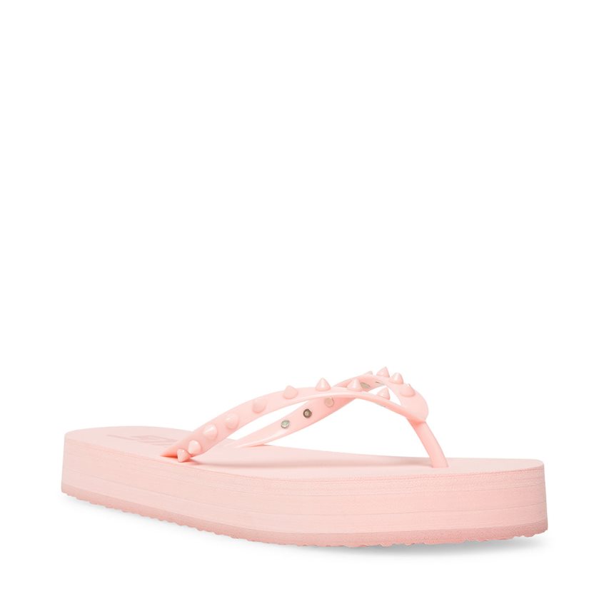 Steve Madden Lumi Flip Flops Dame Rosa | EKWHN8539