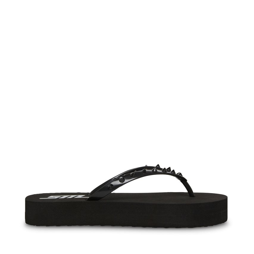 Steve Madden Lumi Flip Flops Dame Svarte | FVYCB0572