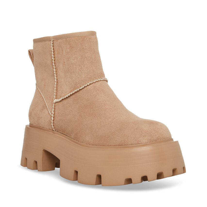 Steve Madden Macen Platform Sko Dame Lyse Brune | AIJZY3248