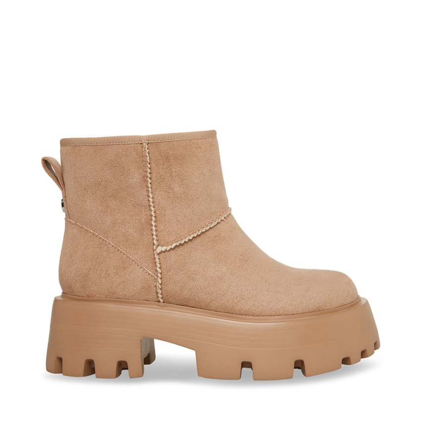 Steve Madden Macen Platform Sko Dame Lyse Brune | AIJZY3248