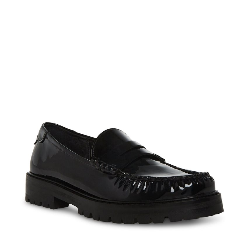 Steve Madden Madelyn Patent Loafers Dame Svarte | STRCZ8567