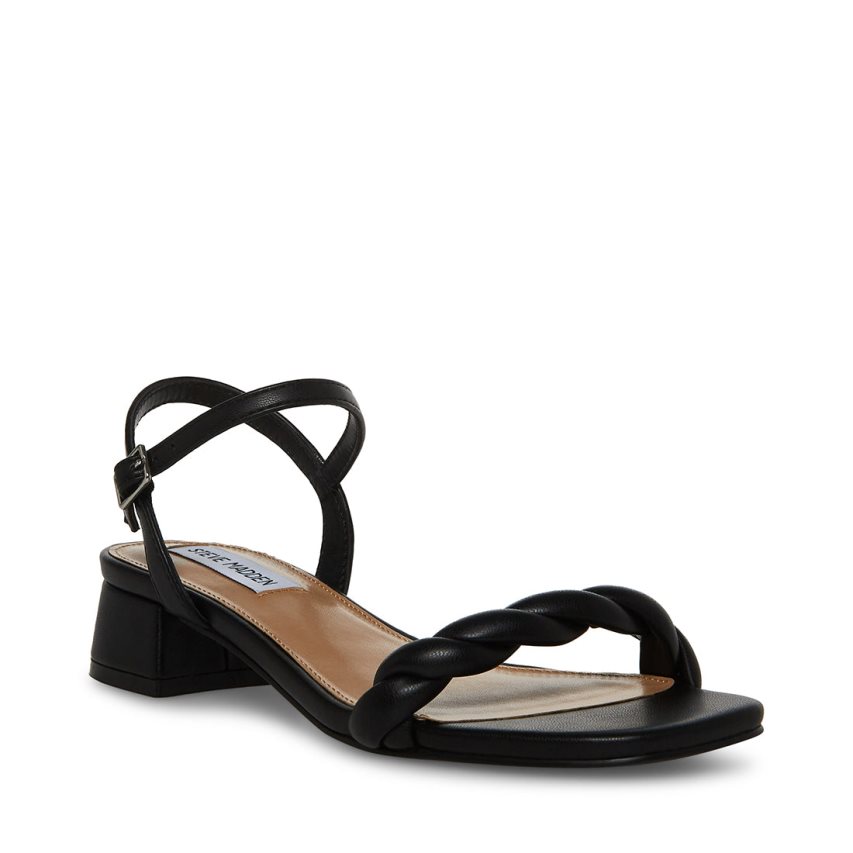 Steve Madden Magnetic Sandaler med Hæl Dame Svarte | AKHBZ0495