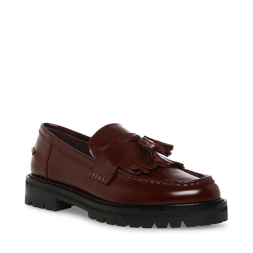 Steve Madden Minka Loafers Dame Burgunder | FIQOR5713