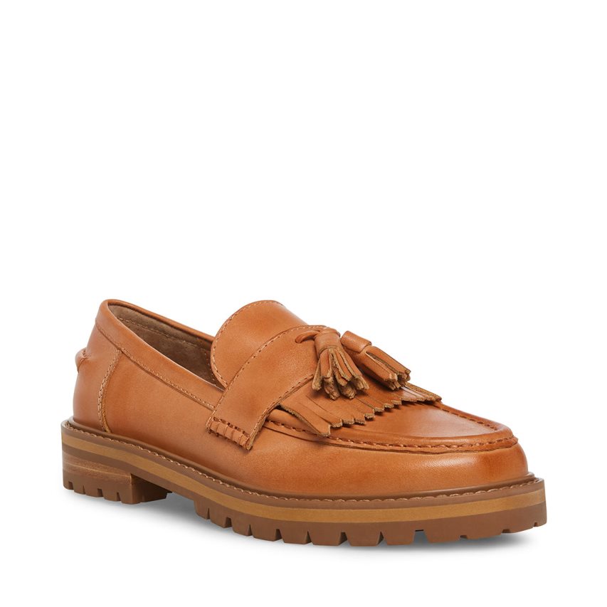 Steve Madden Minka Lær Loafers Dame Brune | UVWYZ6810