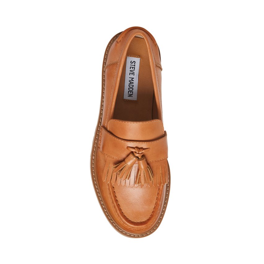 Steve Madden Minka Lær Loafers Dame Brune | UVWYZ6810