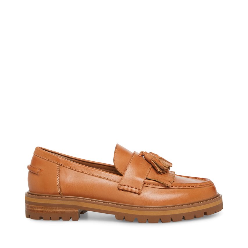 Steve Madden Minka Lær Loafers Dame Brune | UVWYZ6810