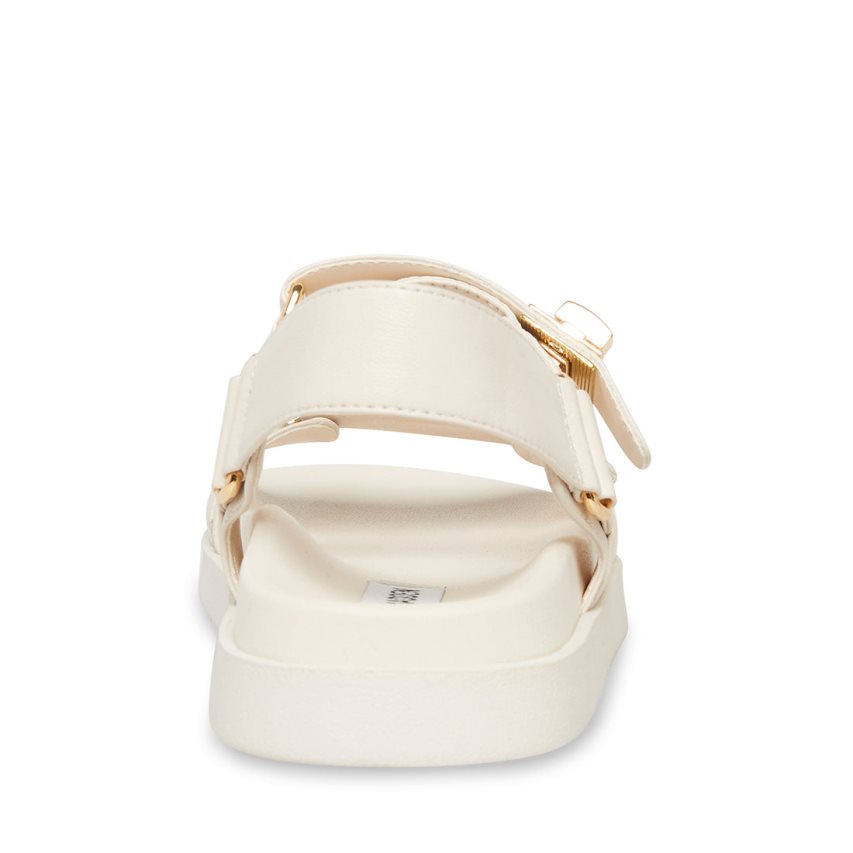 Steve Madden Mona Lær Platåsandaler Dame Beige | MSHLN4571