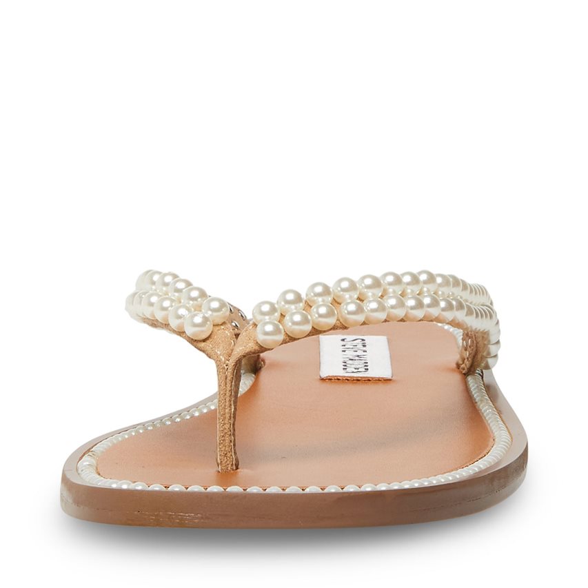 Steve Madden Nadira Flip Flops Dame Hvite | PUSFO7419