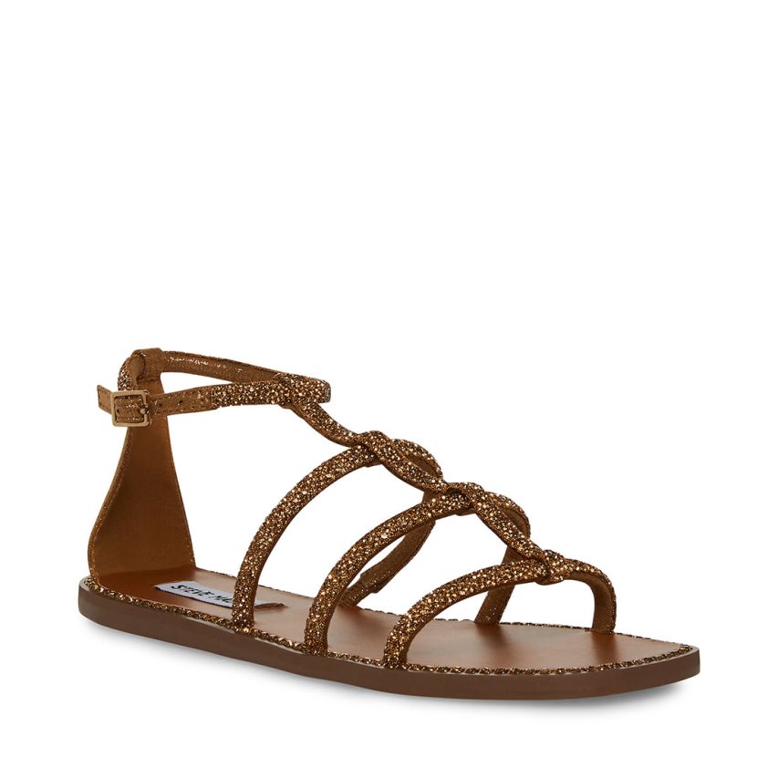 Steve Madden Neptune Flate Sandaler Dame Mørke Brune | MTJVK6321