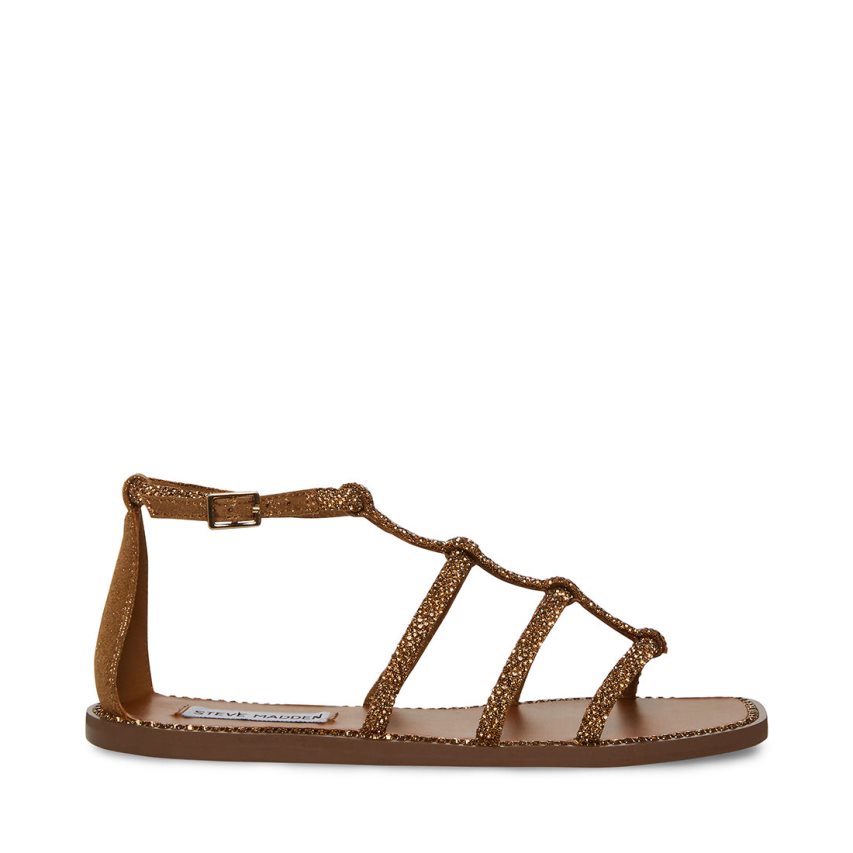 Steve Madden Neptune Flate Sandaler Dame Mørke Brune | MTJVK6321