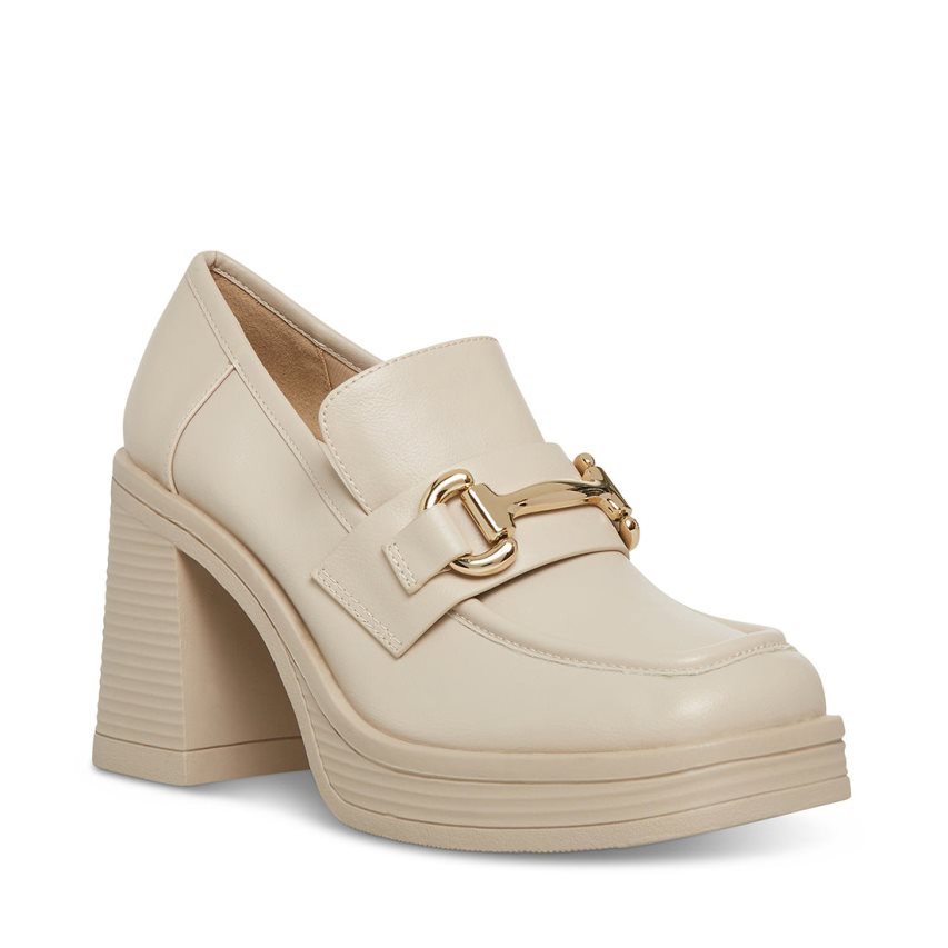 Steve Madden Nicole Platform Sko Dame Beige | MQBKU2936