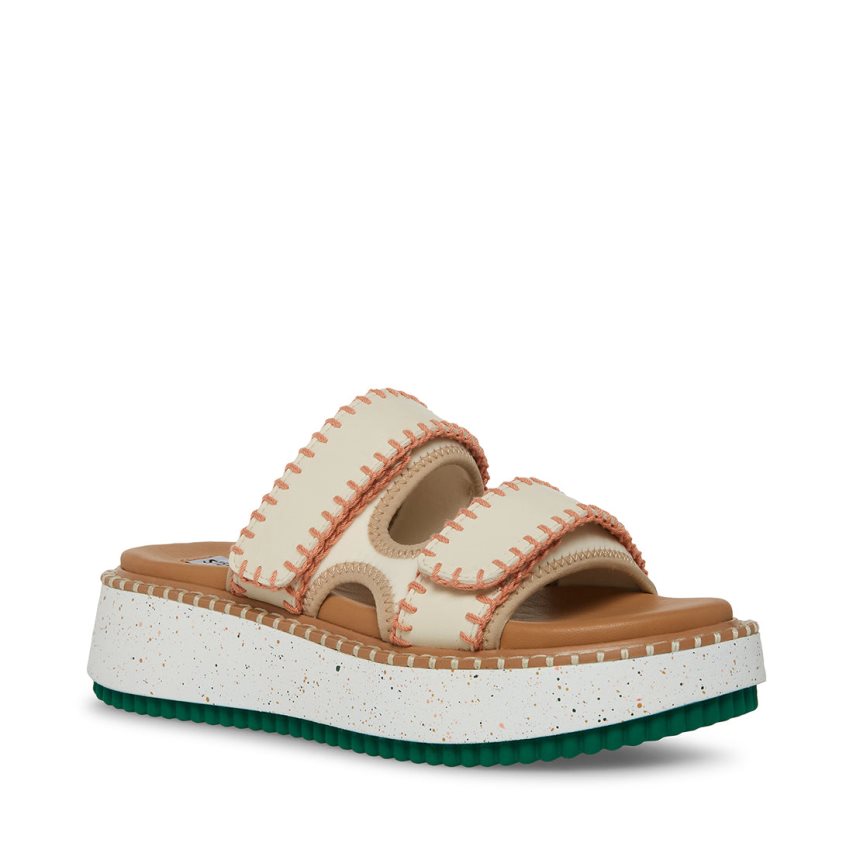 Steve Madden Otto Badesandaler Dame Beige | DZFMP5970