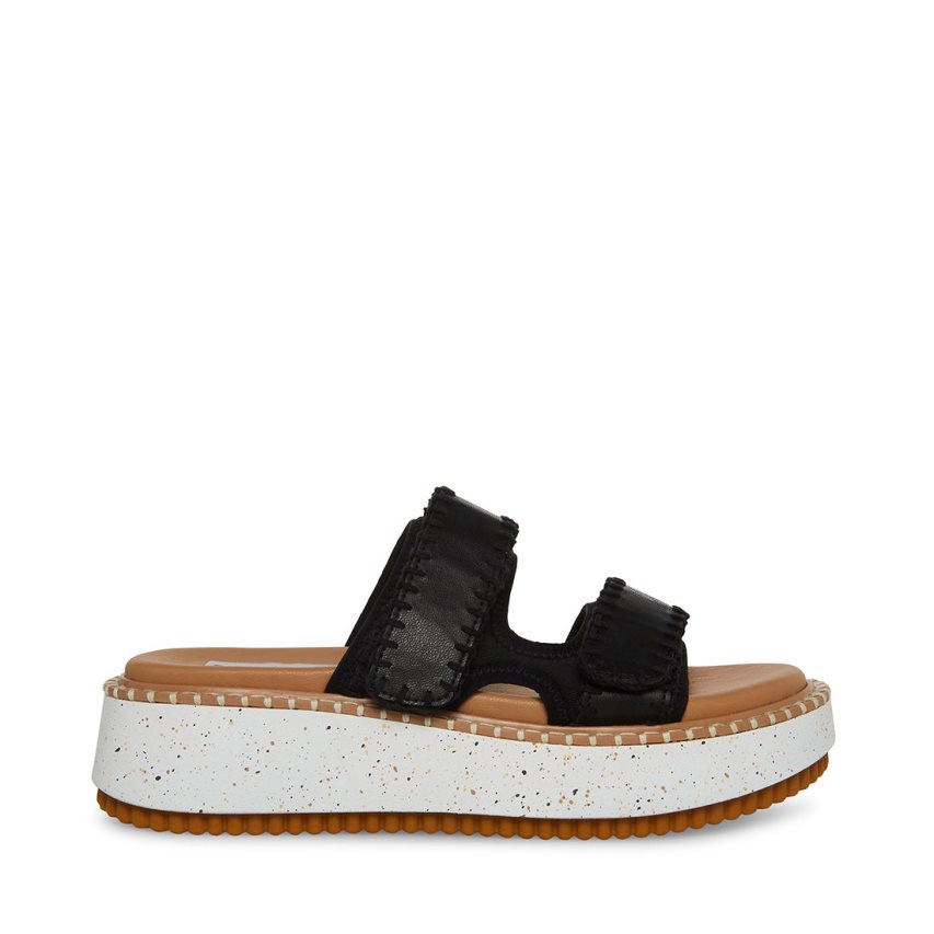 Steve Madden Otto Badesandaler Dame Svarte | YPDZG7415