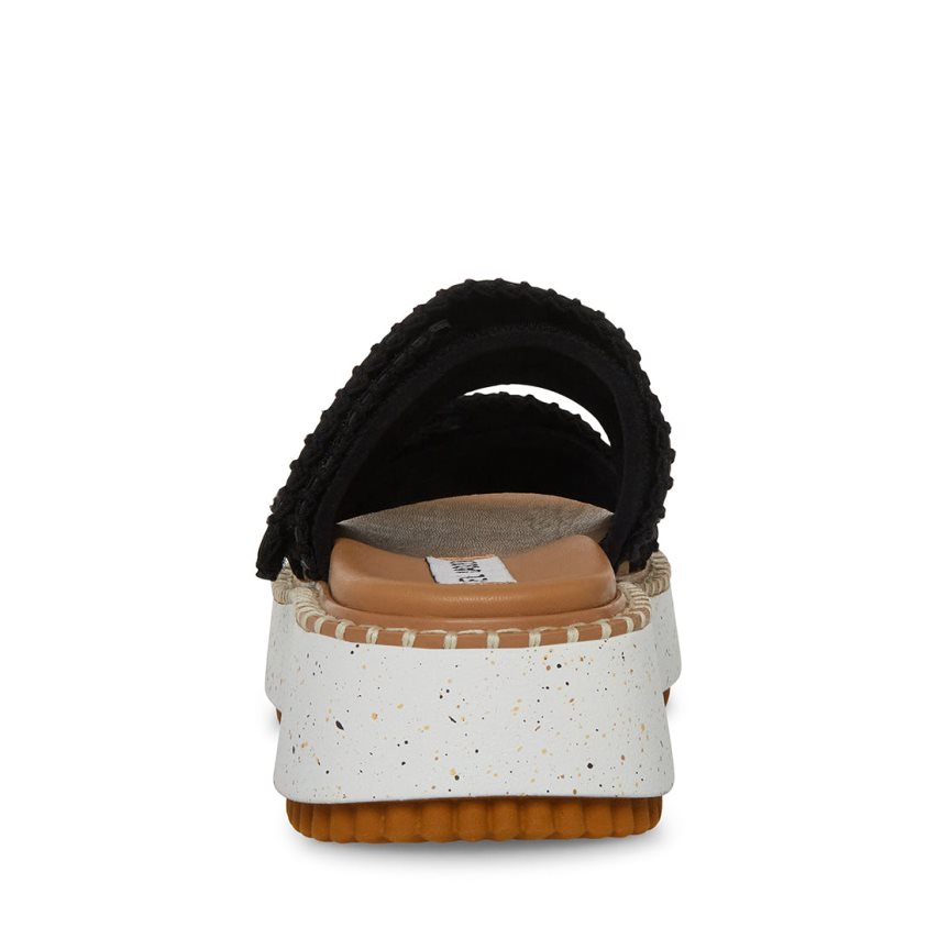 Steve Madden Otto Badesandaler Dame Svarte | YPDZG7415