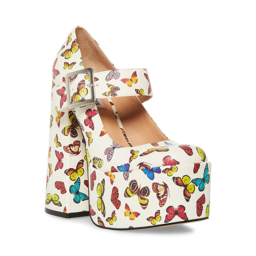 Steve Madden Plaza Høye Hæler Dame Multicolor | FGTCE9632