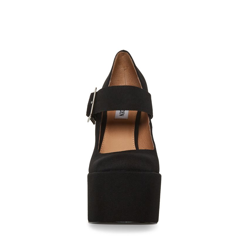 Steve Madden Plaza Høye Hæler Dame Svarte | BHDRE5816