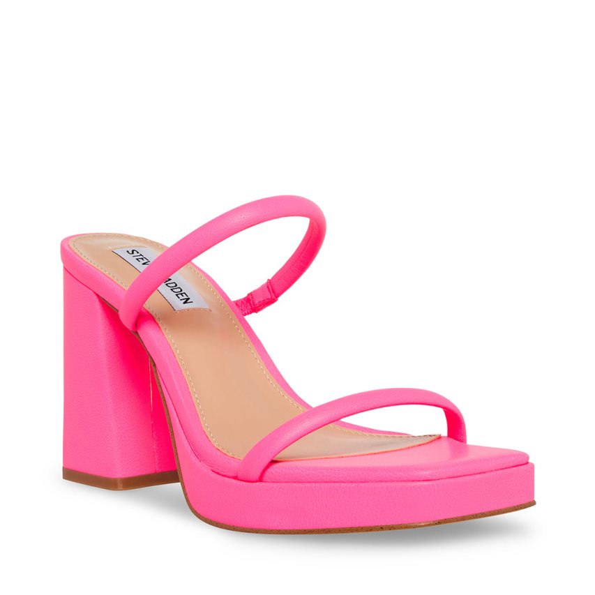 Steve Madden Polly Fuchsia Sandaler med Hæl Dame Rosa | LHSVG9165