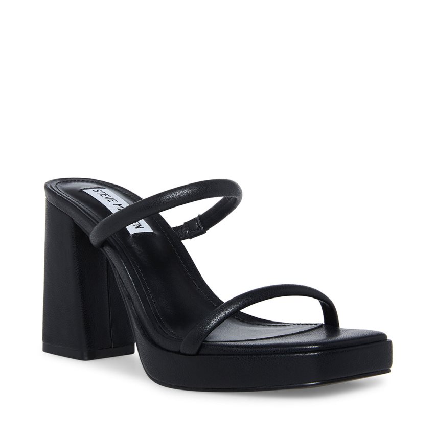 Steve Madden Polly Sandaler med Hæl Dame Svarte | XBJEH3681