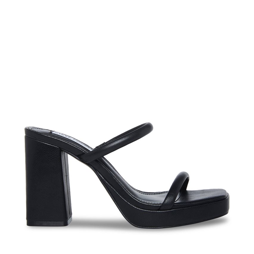 Steve Madden Polly Sandaler med Hæl Dame Svarte | XBJEH3681