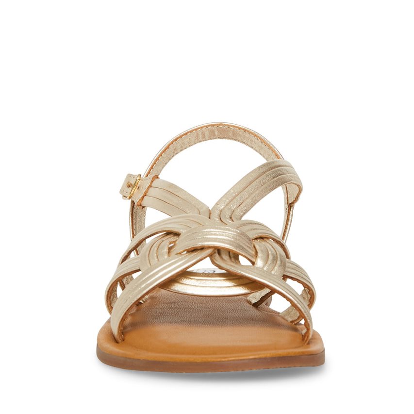 Steve Madden Prim Flate Sandaler Dame Gull | NEGUQ6083