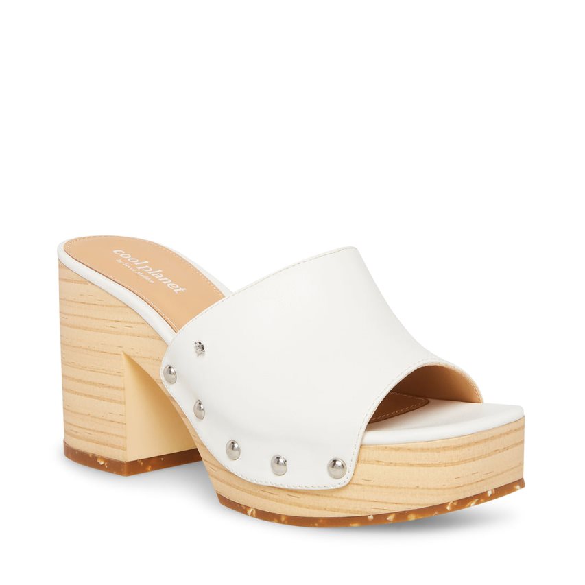 Steve Madden Restore Mules Sko Dame Hvite | APNVL7261