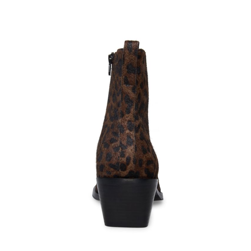 Steve Madden Richie Ankelstøvletter Herre Leopard | IDNYG4803