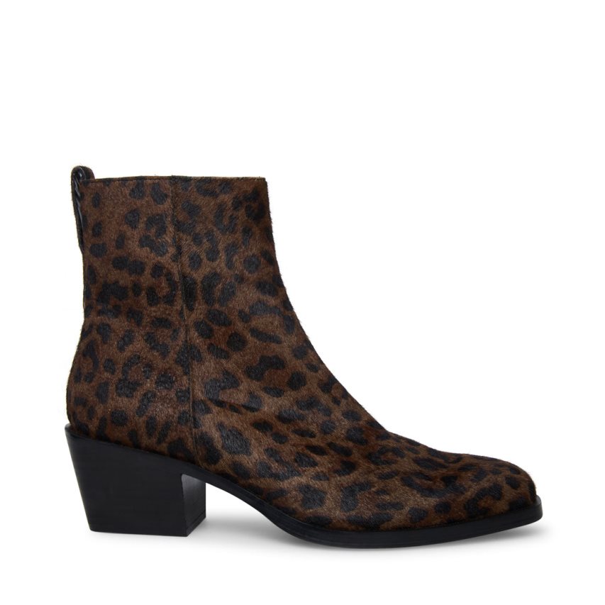 Steve Madden Richie Ankelstøvletter Herre Leopard | IDNYG4803