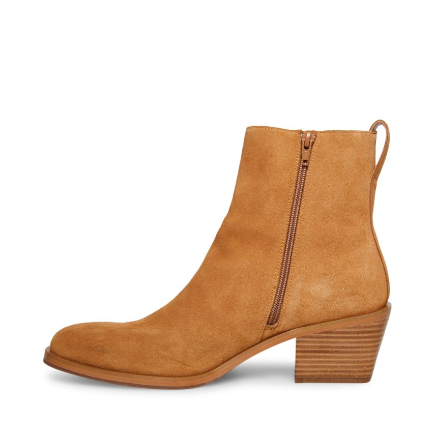 Steve Madden Richie Semsket Skinn Ankelstøvletter Herre Brune | NDIOY6124