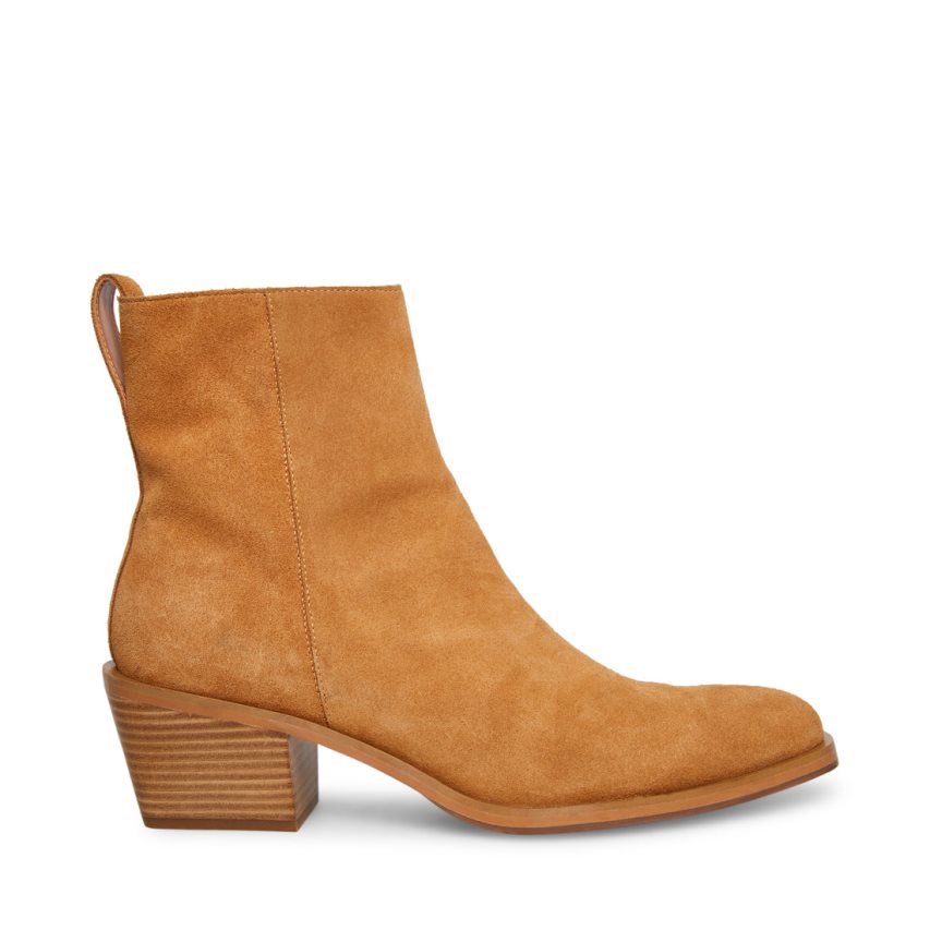 Steve Madden Richie Semsket Skinn Ankelstøvletter Herre Brune | NDIOY6124