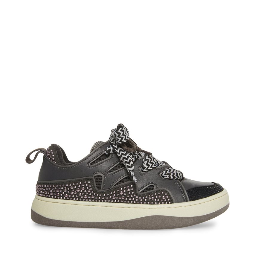 Steve Madden Roaring Joggesko Dame Svarte | EWAKV9512