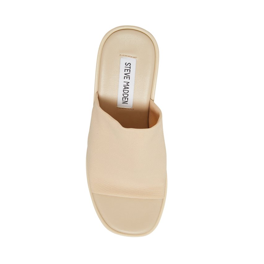 Steve Madden Sami Platform Sko Dame Beige | ZVUOY5930