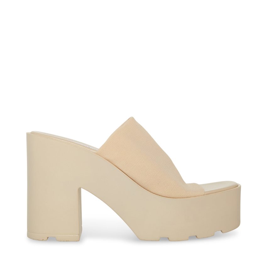 Steve Madden Sami Platform Sko Dame Beige | ZVUOY5930