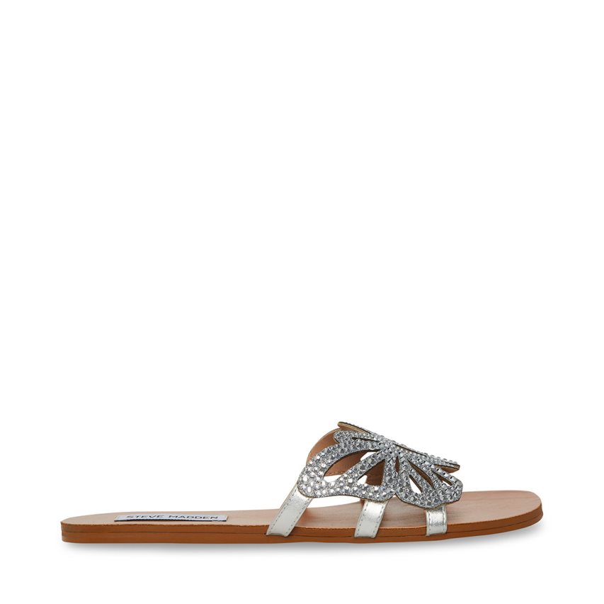 Steve Madden Savannah Badesandaler Dame Sølv | XAGCK5846