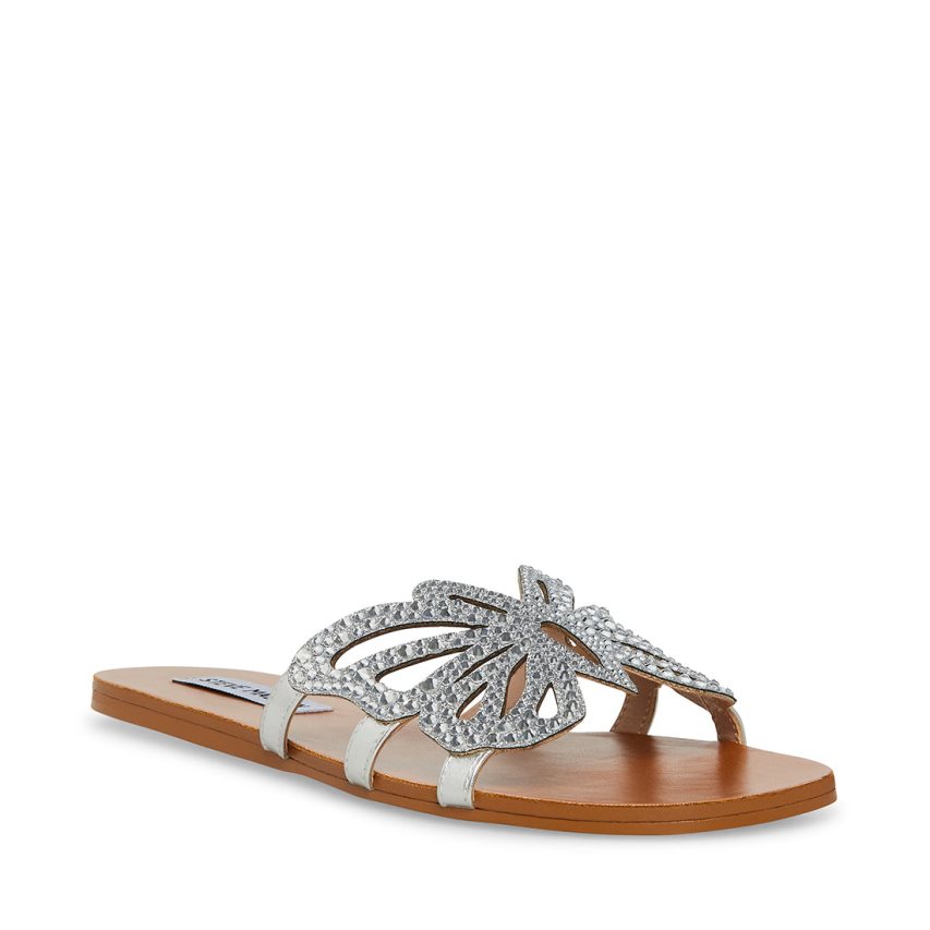 Steve Madden Savannah Badesandaler Dame Sølv | XAGCK5846